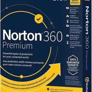Norton 360 Premium for 10 Devices – 1 Year