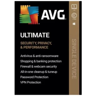 AVG Ultimate (Unlimited VPN + Internet Security + Cleaner) 1 PC/1 Year – OEM