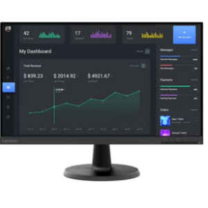 Lenovo D24-40 23.8″ 16:9 Full HD VA WLED LCD Monitor, Raven Black