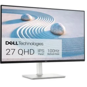 Dell S2725DS Monitor – 27 Inch, QHD (2560×2440) Display, 100Hz refresh rate, 1500:1 contrast ratio, Integrated 2x5W speaker, Height/Tilt/Swivel/Pivot- Ash White color