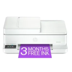 HP Envy 6552e Wireless All-in-One Color Photo Inkjet Printer, Scanner, Copier, 3 Months FREE Ink